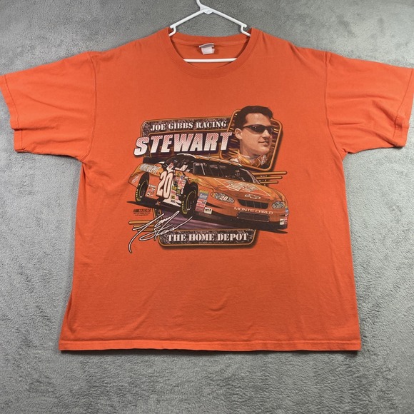 Chase Authentics Other - Chase Authentics NASCAR Tony Stewart Shirt Men XL Orange Racing Graphic Tee READ